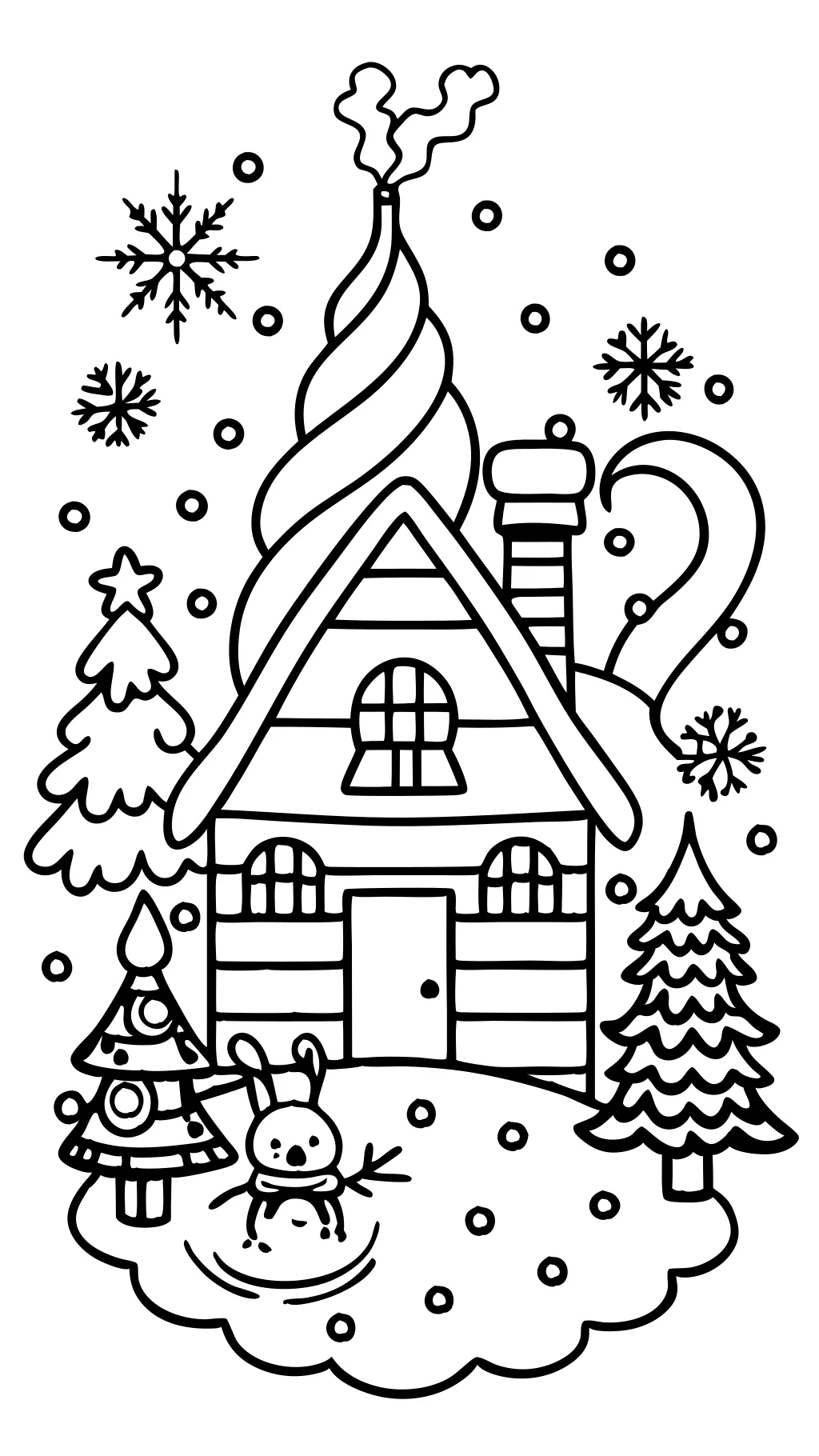 adult christmas coloring page